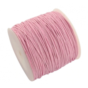 Вощёный шнур, розовый , 5м